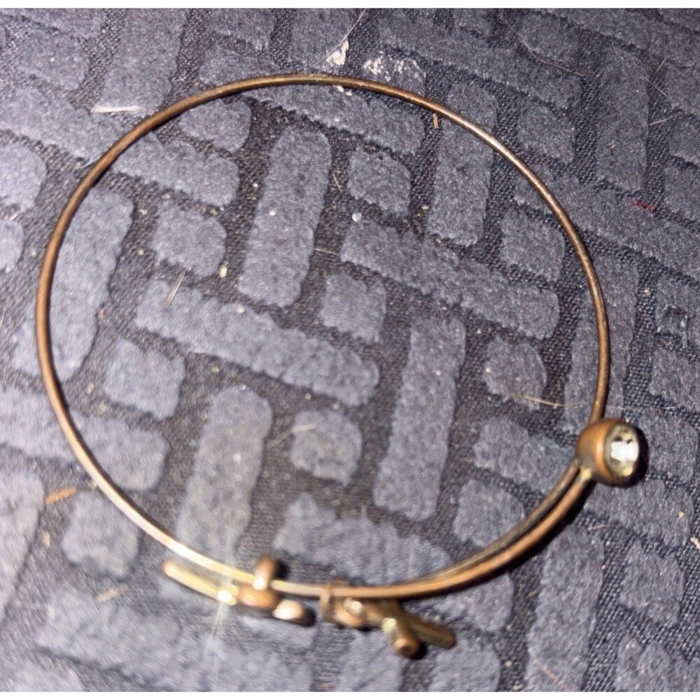 Simple Vintage Cross Hook Bracelet, Christian, Catholic